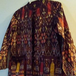 Silk ikat jacket  S small